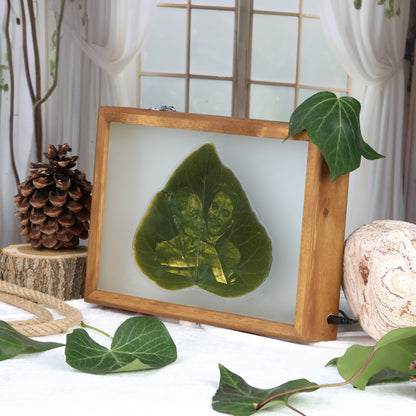 Nature's Glow - Işıklı 23x32cm Özel El Yapımı Ahşap Çerçeve